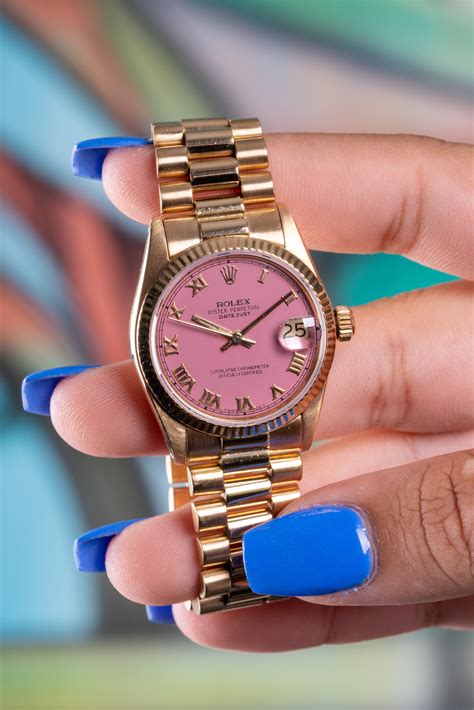 pink dial rolex datejust